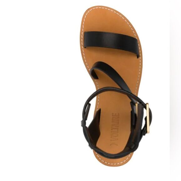 Zadig & Voltaire Leather sandal Cecilia Caprese black heeled sandal Size… - Picture 9 of 17